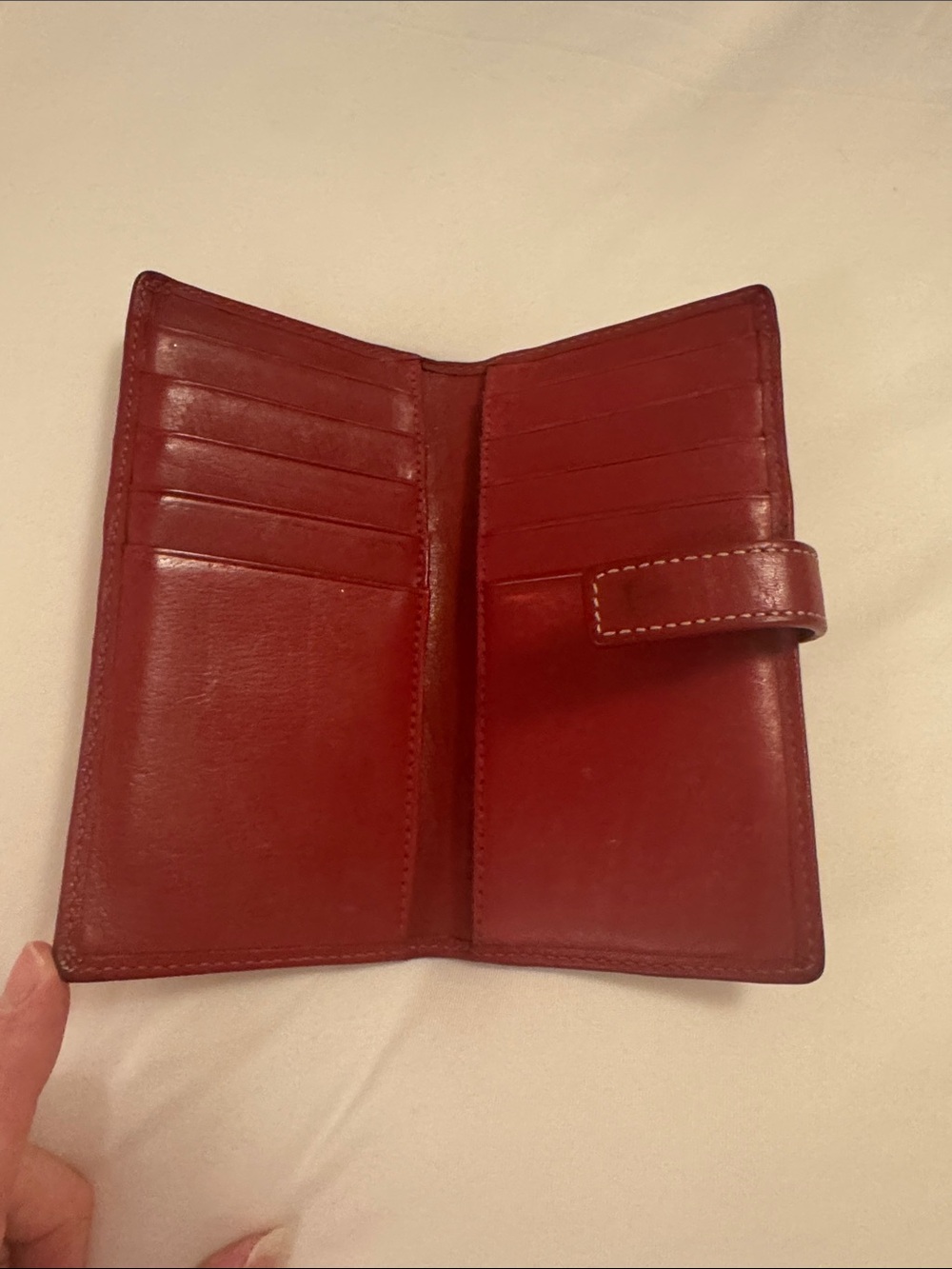 Vintage Coach Red leather bifold - Picture 3 of 7